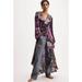 Free People Dresses | Free People Marais Printed Midi Dress Size Xs - New | Color: Black/Purple | Size: Xs