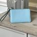 Coach Bags | Nwt Coach Leather Corner Zip Waterfall Wristlet | Color: Blue | Size: Os
