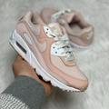 Nike Shoes | Nike Air Max 90 Low Womens Casual Shoes Pink White Dj3862-600 Pre-Owned Sz 6 | Color: Pink/White | Size: 6