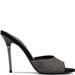 Nine West Shoes | New Nine West Divas Heeled Slide Sandals Black | Color: Black/Silver | Size: 6