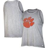 Women's Russell Heathered Gray Clemson Tigers Fashion Fit Boxy Tank Top