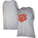 Women's Russell Heathered Gray Clemson Tigers Fashion Fit Boxy Tank Top