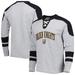 Men's Heather Gray Vegas Golden Knights Classic Fit Lace-Up Pullover Sweatshirt