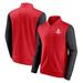 Men's Fanatics Branded Red/Black Houston Rockets Gameday Strategy Full-Zip Jacket