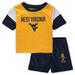 Preschool & Toddler Gold/Navy West Virginia Mountaineers T-Shirt Shorts Set