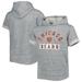 Youth Heather Gray Chicago Bears Short Sleeve Pullover Hoodie