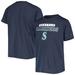 Youth Navy Seattle Mariners Wordmark Baseball T-Shirt
