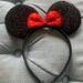 Disney Accessories | Disney Minnie Mouse Ears Headband | Color: Black/Red | Size: Os