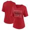 Women's Fanatics Branded Red Louisville Cardinals Repeat Overlay T-Shirt