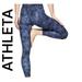 Athleta Pants & Jumpsuits | Athleta Powervita Salutation High-Rise 7/8 Tie Dye Blue Leggings Size Small | Color: Blue | Size: S