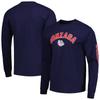 Men's Gonzaga Bulldogs Navy Wordmark Long Sleeve T-Shirt