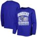 Youth Royal Kentucky Wildcats Wordmark Helmet Long Sleeve T-Shirt