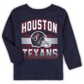 Toddler Navy Houston Texans Helmet Long Sleeve T-Shirt