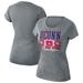 Women's Heathered Gray UConn Huskies Sideline Scoop Neck T-Shirt