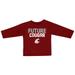Toddler Russell Crimson Washington State Cougars Wordmark Long Sleeve T-Shirt