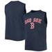 Youth Navy Boston Red Sox Icon Wordmark Sleeveless Tank Top