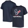 Youth Heathered Navy Houston Texans Logo T-Shirt