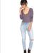 Free People Tops | Free People Intimately "Easy Peasy" Gray Leotard Scoop Neck Bodysuit Top L New | Color: Gray/Purple | Size: S