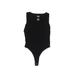 Sonoma Goods for Life Bodysuit: Black Tops - Women's Size Small