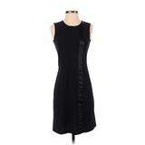 Kenneth Cole New York Casual Dress - Sheath Crew Neck Sleeveless: Black Print Dresses - Women's Size X-Small