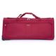 Unisex Wheeled Holdall Duffle Bag Water-Resistant PU Base - Retractable Trolley Handle - Strong Tough Travel Wheeled Bag, 1,000 Denier Polyester (Burgundy, 30" - 77.5 x 36.5 x 37.5 cm / 86.5L)