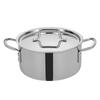 Winco TGSP-4 Tri-Gen 4 1/2 qt Stainless Steel Stock Pot w/ Cover - Induction Ready, Triple-layer