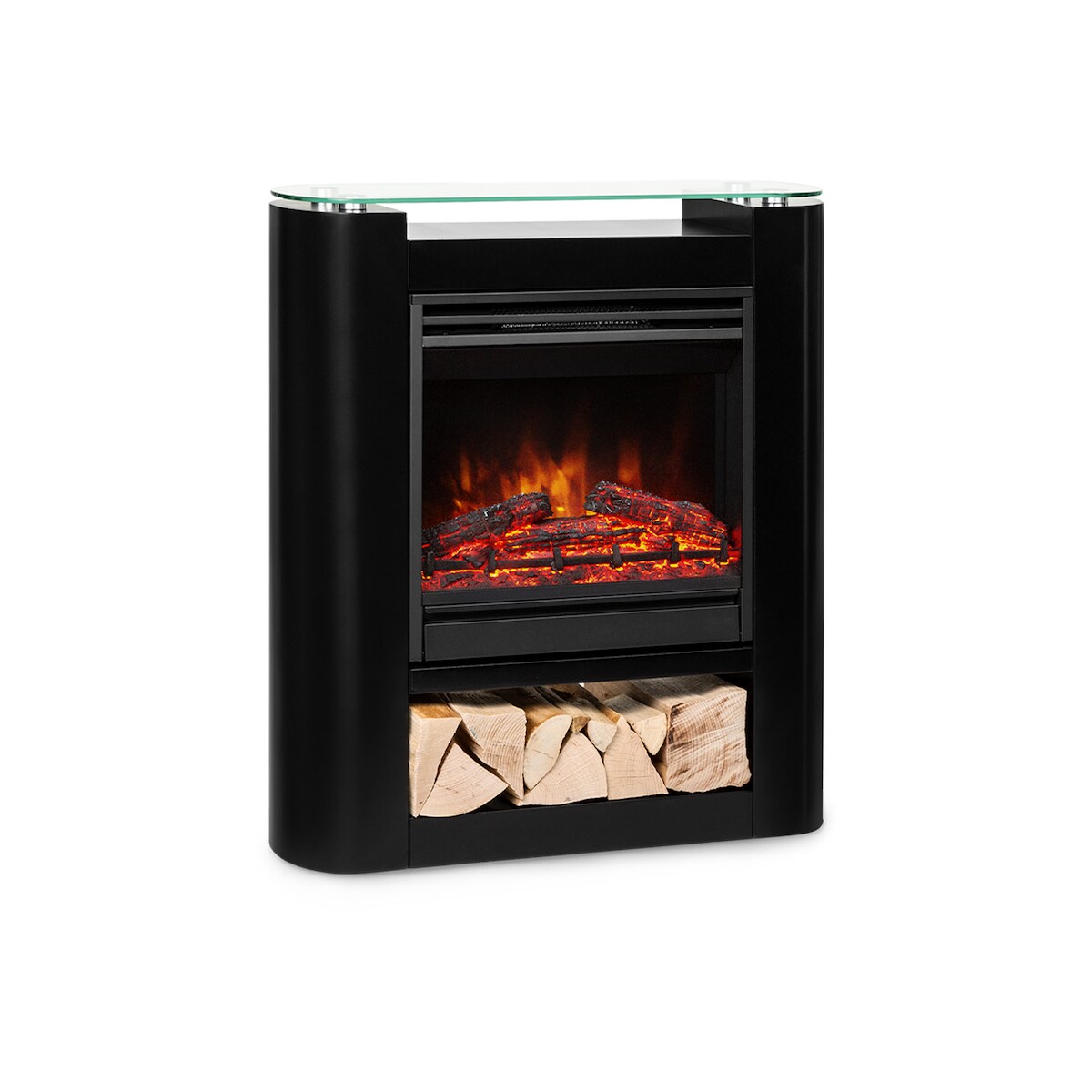 KlarsteinStudio 5 Arc Elektrokamin 1800 W LED-Flammen Heizlüfter FernbedienungSchwarz Image