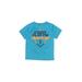 Under Armour Active T-Shirt: Blue Graphic Sporting & Activewear - Kids Girl's Size 7