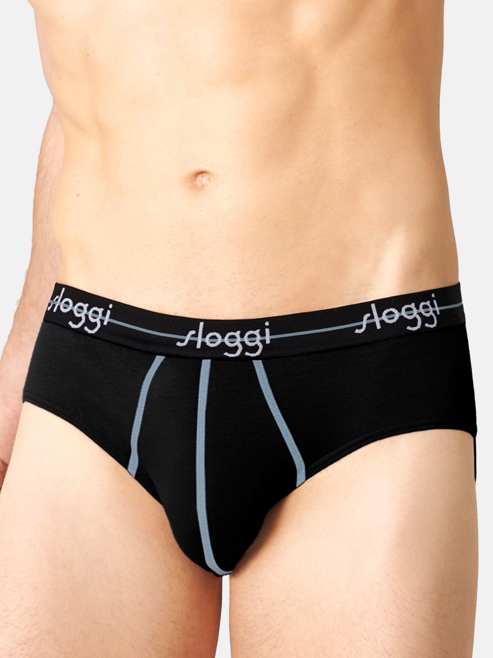 sloggi Midi Slip Herren schwarz, M Image