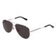 Bottega Veneta BV1240S Herren-Sonnenbrille Vollrand Pilot Metall-Gestell, silber