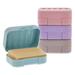 Soap Holder Travel Cases in 4 Colors (4.5 x 1.8 x 3.3 in, 4 Pack) - Multi