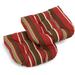 19-inch Rounded Back Indoor/Outdoor Chair Cushions (Set of 2) - 19" x 19"