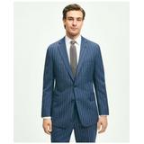 Brooks Brothers Men's Classic Fit Pinstripe 1818 Suit | Navy | Size 42 Regular