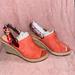 Coach Shoes | Coach Poppy Suede Wedge Size 10 | Color: Pink | Size: 10