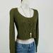 Anthropologie Sweaters | Guinevere Green Cropped Alpaca / Marino Wool Sweater Size Xs Anthropology | Color: Green | Size: Xs