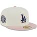 Men's New Era White/Pink Los Angeles Dodgers Chrome Rogue 59FIFTY Fitted Hat