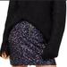 Free People Skirts | Free People Black/Purple Sequin Holiday Zip Skirt (Size 2) | Color: Black/Purple | Size: 2