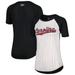 Women's Under Armour White Gameday Pinstripe Raglan T-Shirt