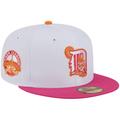 Men's New Era White/Pink Detroit Tigers Tiger Stadium 59FIFTY Fitted Hat