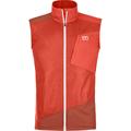 Ortovox Herren Windbreaker Weste (Größe L, rot)