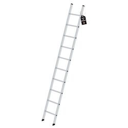 PROREGAL Sprossen-Anlegeleiter ohne Traverse 10 Sprossen