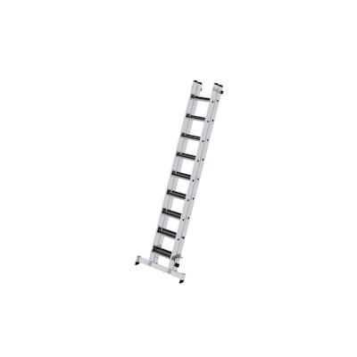 PROREGAL Stufen-Schiebeleiter 2-teilig mit nivello-Traverse und clip-step R13 2x9 Image