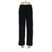 Lands' End Casual Pants - High Rise Straight Leg Boyfriend: Black Bottoms - Women's Size Medium