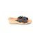 Ugg Australia Mule/Clog: Slide Wedge Casual Black Print Shoes - Womens Size 10 - Open Toe