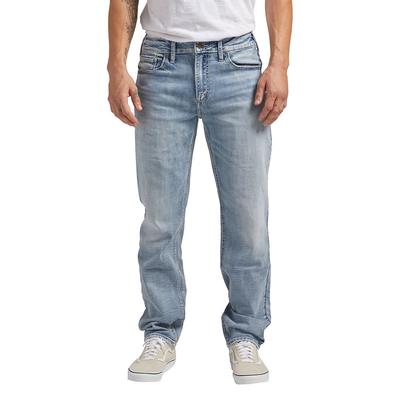 Silver Jeans Men's Eddie Relaxed Fit Tapered Leg J...