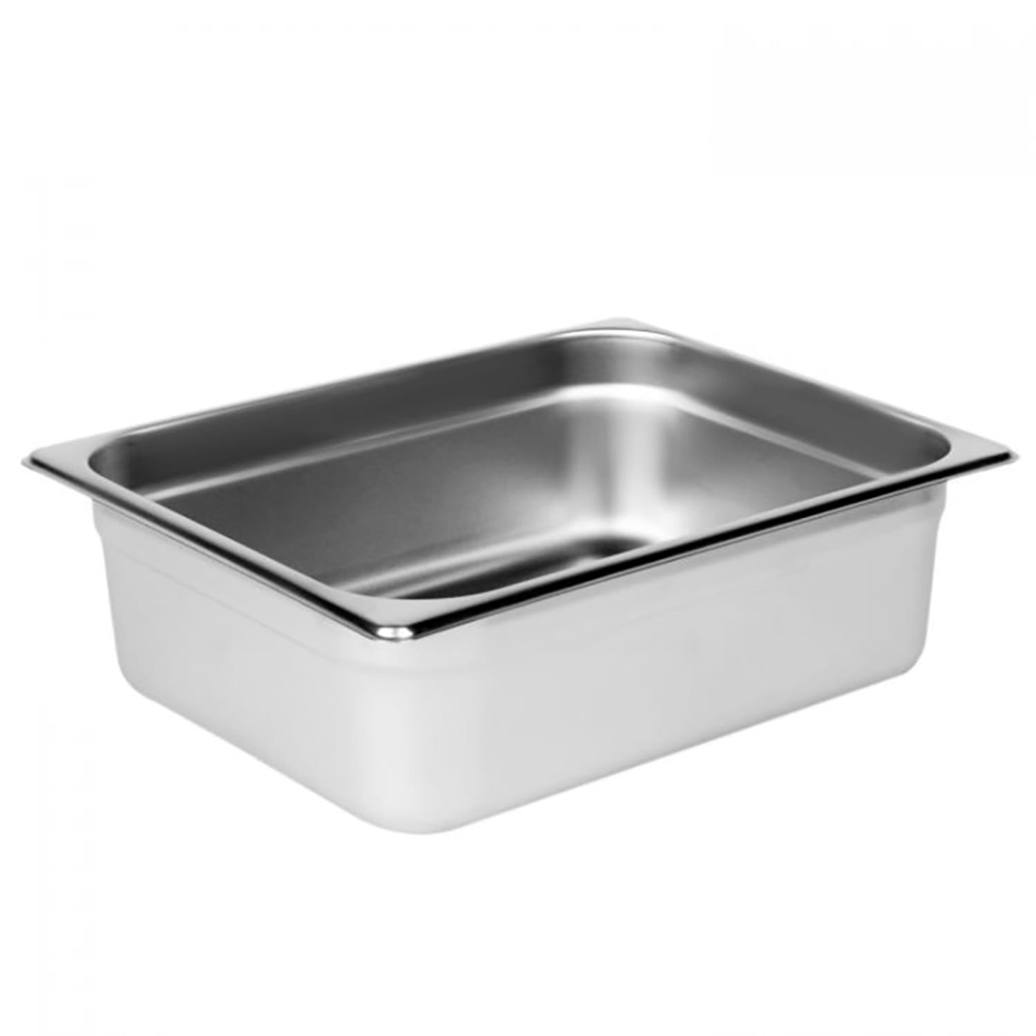 "Thunder Group STPA2124 Half Size Steam Pan, Stainless, 1/2 Size, 4"" Deep, Stainless Steel"