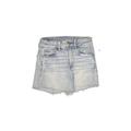 American Eagle Outfitters Denim Shorts: Blue Print Bottoms - Women's Size 0 - Light Wash