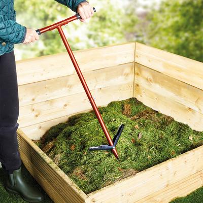Compost Turning Tool Red H100 xW39cm