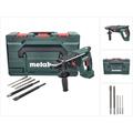 Metabo KH 18 LTX 24 Marteau combiné sans fil 2,1 J SDS plus 18V + Coffret metaBOX + Set de 5 forets