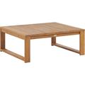 Table Basse en Bois d'Acacia pour Ensemble de Jardin Moderne à Lattes Timor ii - Bois clair